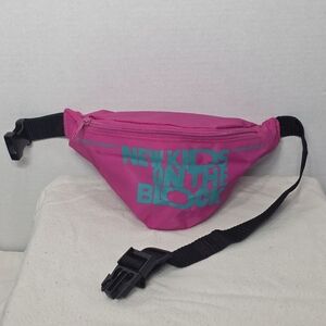 Vintage 1990 New Kids On The Block Fanny Belt Pack- Purse Bag Fuchsia Retro
